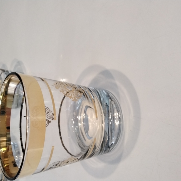 Tumblers - Vintage scotch gold rimmed heavy base glasses - Picture 4 of 6